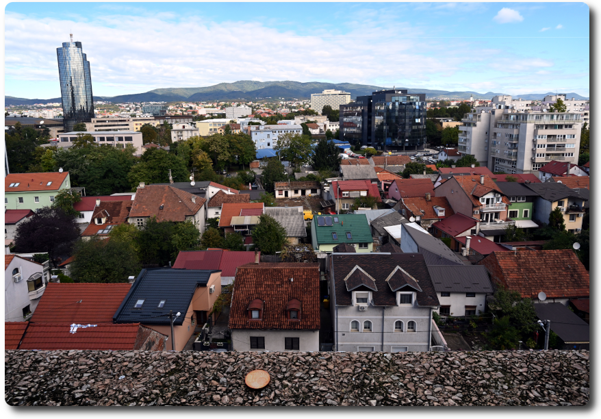 Euro-cent in urban landscape